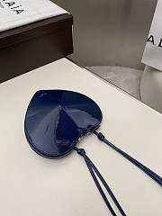 Alaia Le Coeur Blue Patent Shoulder Bag 21x17x5cm - 5