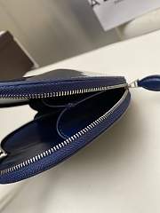 Alaia Le Coeur Blue Patent Shoulder Bag 21x17x5cm - 3