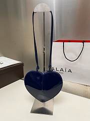 Alaia Le Coeur Blue Patent Shoulder Bag 21x17x5cm - 4