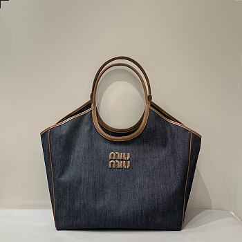 Miu Miu Ivy Denim Bag 37x36x18cm