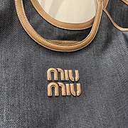 Miu Miu Ivy Denim Bag 37x36x18cm - 4