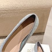 Dior Ballet Flat Blue Cannage Embroidered Denim - 2