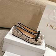 Dior Ballet Flat Beige Tweed - 3
