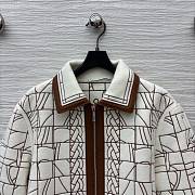 Hermes Geometric Pattern White Jacket - 2
