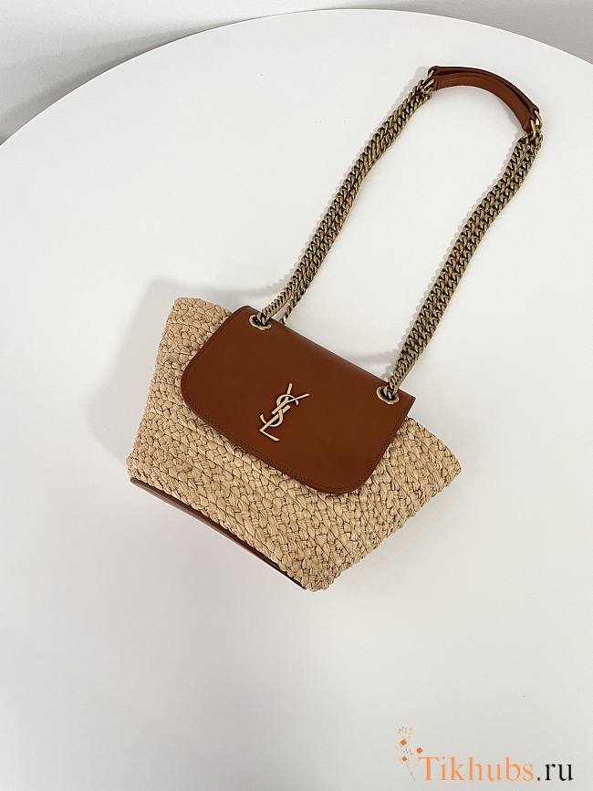 YSL Mini Manon in Raffia 23x12x6cm - 1