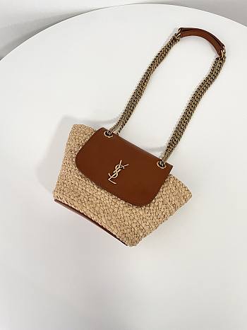 YSL Mini Manon in Raffia 23x12x6cm