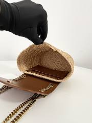 YSL Mini Manon in Raffia 23x12x6cm - 5