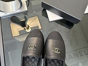 Chanel Moccasins Lambskin And Grosgrain Black - 4