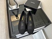 Chanel Moccasins Lambskin And Grosgrain Black - 3