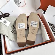 Hermes Oran Light Pink Epsom Slides - 5