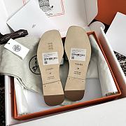 Hermes Oran Light Blue-Gray Epsom Slides - 4