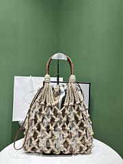 Prada Knotted Cord Frame Bag Nylon 30x26x5cm - 4