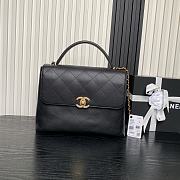 Chanel Coco Handle Black Lambskin Gold 33x26x9cm - 1