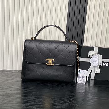 Chanel Coco Handle Black Lambskin Gold 33x26x9cm