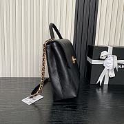 Chanel Coco Handle Black Lambskin Gold 33x26x9cm - 4