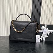 Chanel Coco Handle Black Lambskin Gold 33x26x9cm - 2