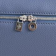 Loro Piana L19 Bag Blue Silver 19x11x6.5cm - 6