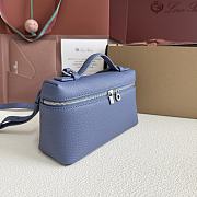 Loro Piana L19 Bag Blue Silver 19x11x6.5cm - 3