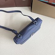 Loro Piana L19 Bag Blue Silver 19x11x6.5cm - 2