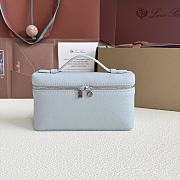Loro Piana L19 Bag Light Blue Silver 19x11x6.5cm - 1