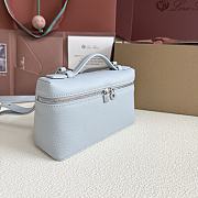 Loro Piana L19 Bag Light Blue Silver 19x11x6.5cm - 2