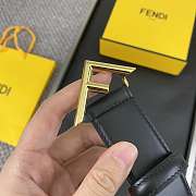 Fendi Belt Black Gold 3.5cm - 3