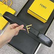 Fendi Belt Black Gold 3.5cm - 2