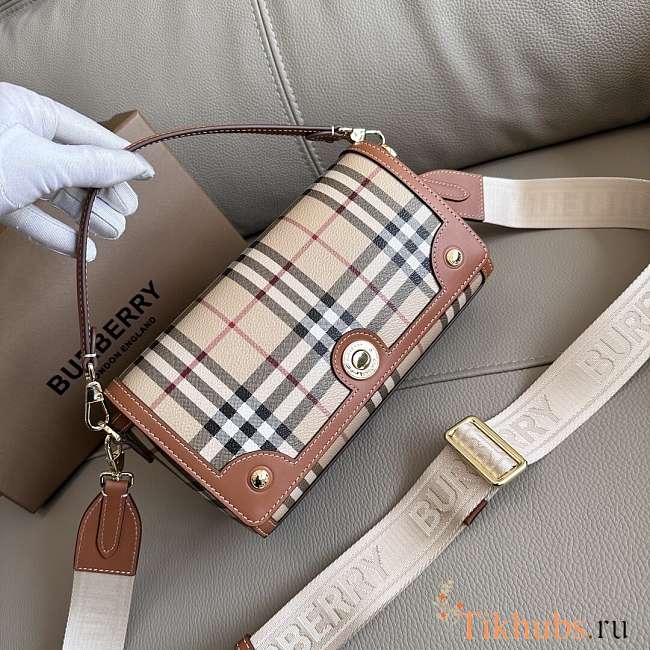 Burberry Top Handle Note Bag Brown 24 x 8 x 14 cm - 1