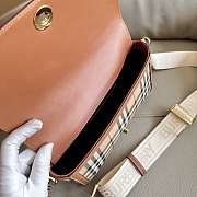 Burberry Top Handle Note Bag Brown 24 x 8 x 14 cm - 6