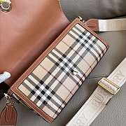Burberry Top Handle Note Bag Brown 24 x 8 x 14 cm - 3