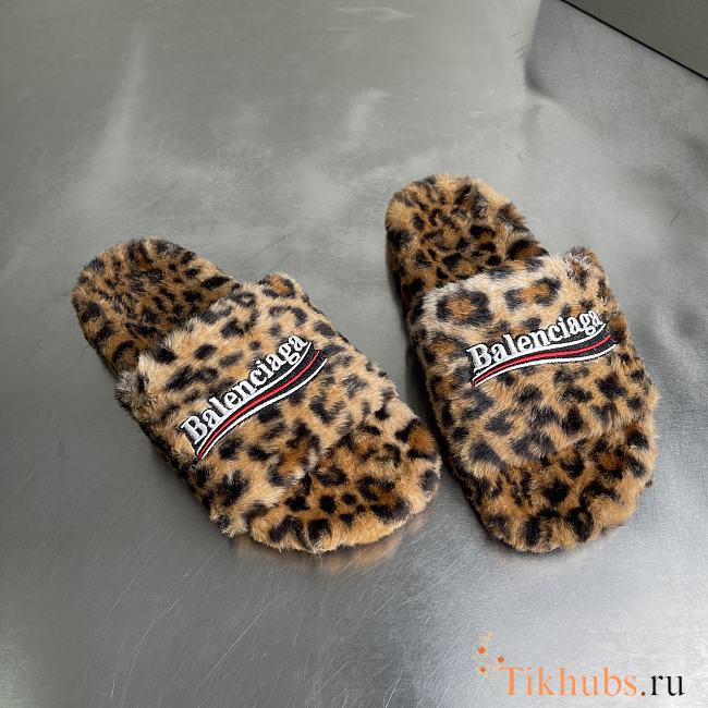 Balenciaga Furry Slippers - 1