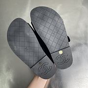 Chanel Camellia Black Sandals  - 5