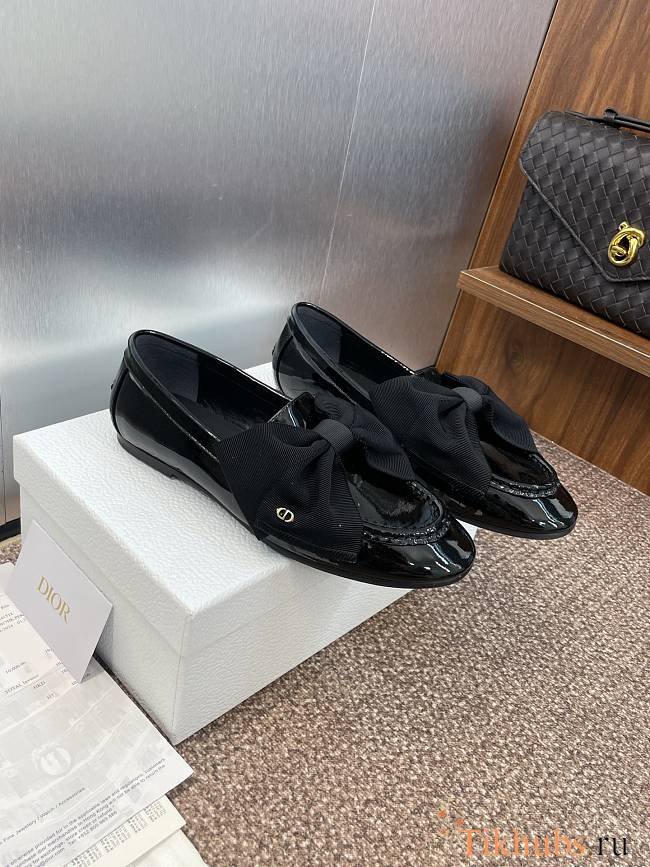 Dior D-Issimo Black Patent Flat - 1