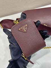 Prada Re-Edition 2005 Saffiano Bag Burgundy 22x18x6cm - 5