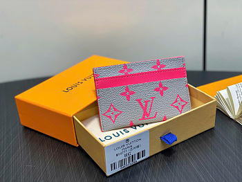 Louis Vuitton LV Double Card Holder Grey 11x7x1.5cm