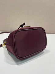 Prada Re-Nylon Pouch Burgundy 19.5x15.5x10cm - 5