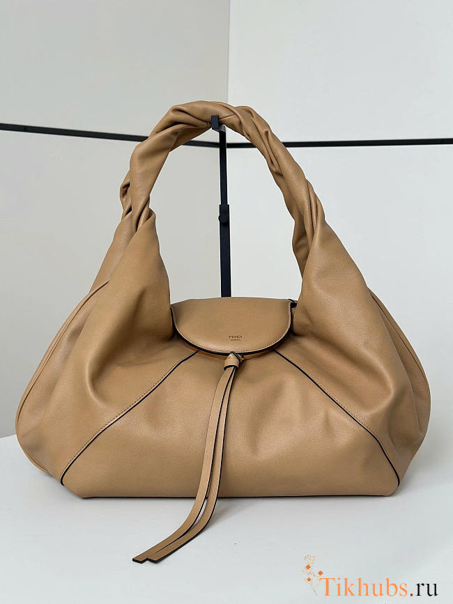 Fendi Spy Beige Leather Bag 48x20x22cm - 1
