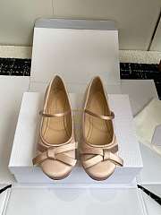 Dior Lovely-D Ballet Flat Nude Satin - 1