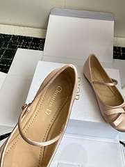 Dior Lovely-D Ballet Flat Nude Satin - 5
