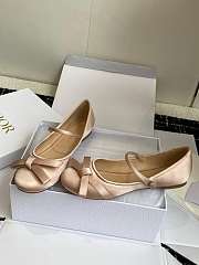 Dior Lovely-D Ballet Flat Nude Satin - 4