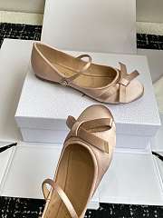 Dior Lovely-D Ballet Flat Nude Satin - 3