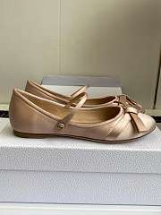 Dior Lovely-D Ballet Flat Nude Satin - 2