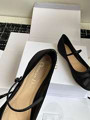 Dior Lovely-D Ballet Flat Black Satin - 5