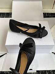 Dior Lovely-D Ballet Flat Black Satin - 3