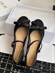 Dior Lovely-D Ballet Flat Black Satin - 2