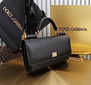 Dolce & Gabbana Miss Sicily Black Leather Wallet 20x11x3cm - 4