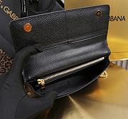 Dolce & Gabbana Miss Sicily Black Leather Wallet 20x11x3cm - 2