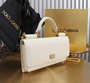 Dolce & Gabbana Miss Sicily White Leather Wallet 20x11x3cm - 4