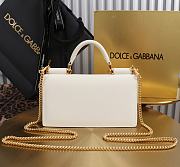 Dolce & Gabbana Miss Sicily White Leather Wallet 20x11x3cm - 2