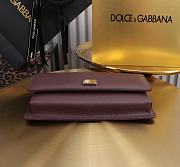 Dolce & Gabbana Miss Sicily Burgundy Leather Wallet 20x11x3cm - 5